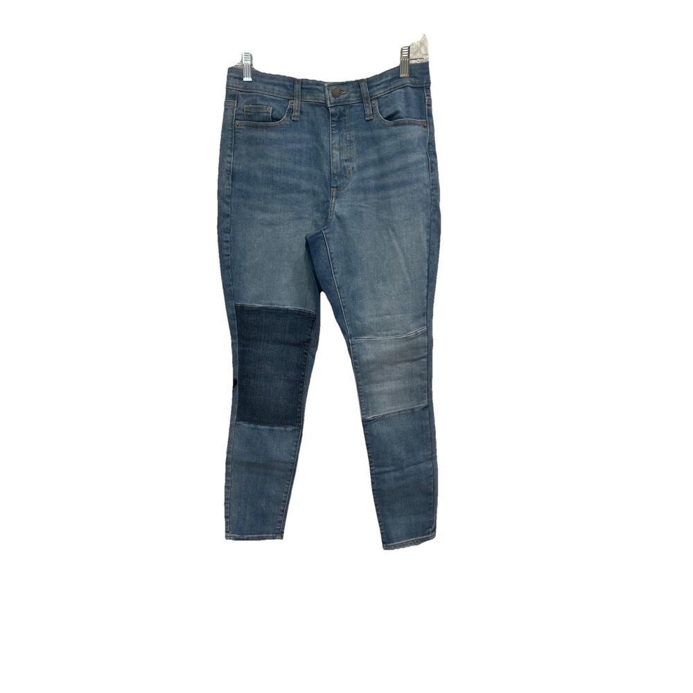 Women's High Rise Skinny Patched Jeans Universal Thread Size 6 Light Wash NWT